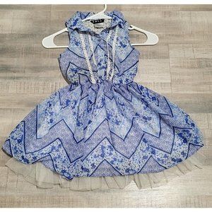 R.M.L.A. Girls Blue Dress Size 8